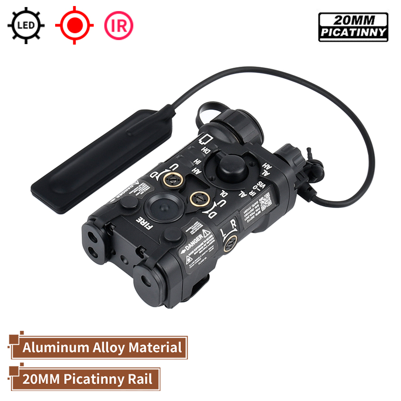 Tactical Metal NGAL Laser Red IR Dot Laser Sight LED light Power Adjustable