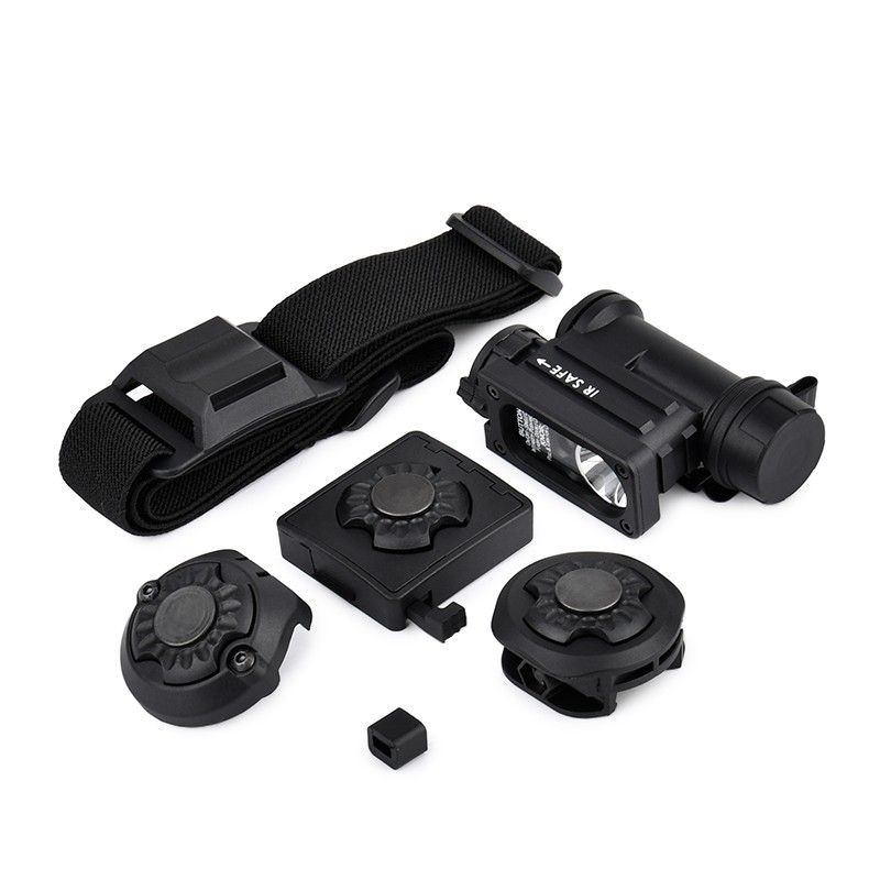 Tactical Headlamp Sidewinder II LED Helmet Light Safety Signal Optical Tool